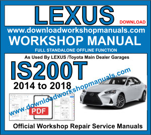 Lexus IS200 Service Repair Workshop Manual